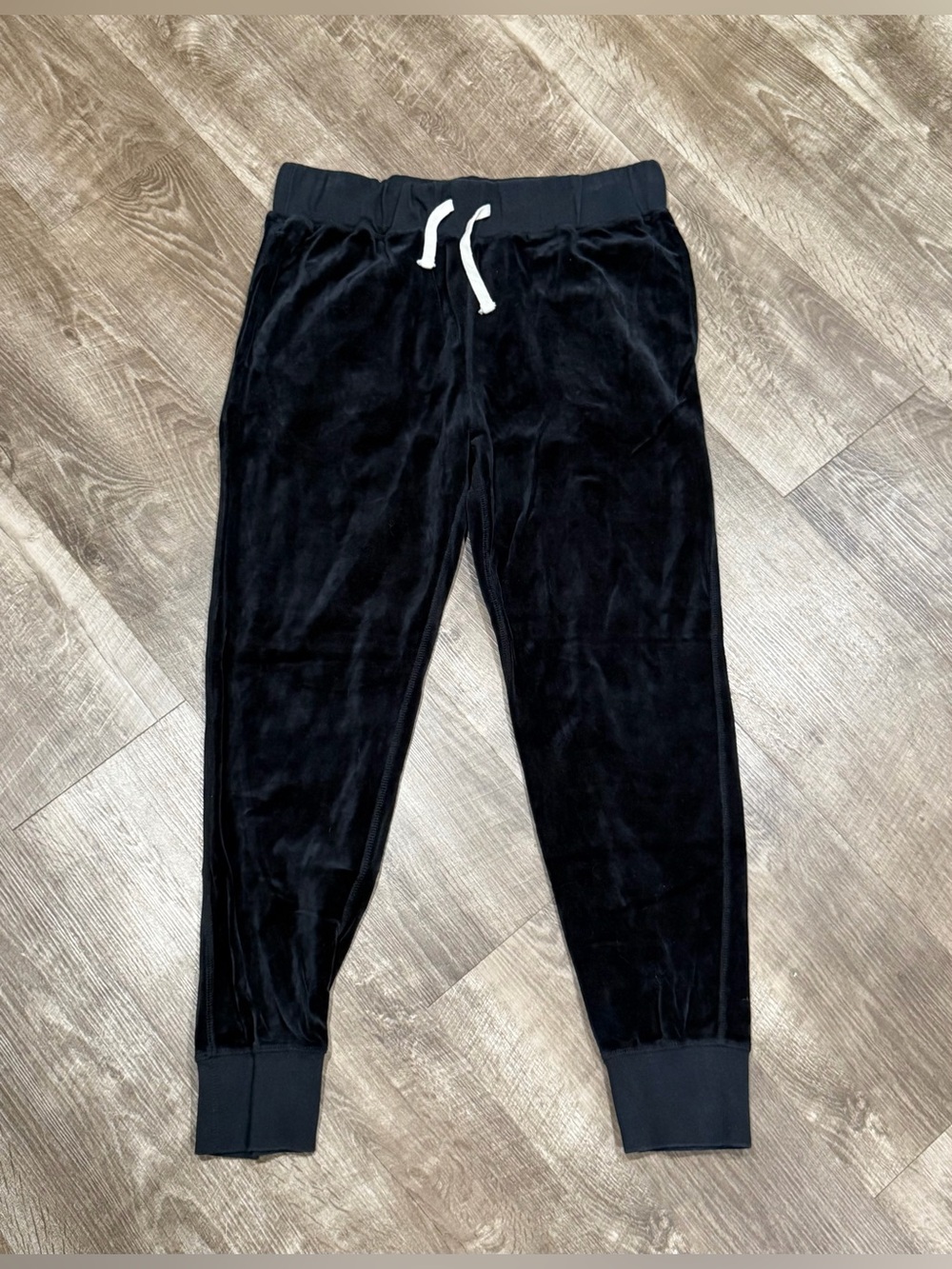 Todd Snyder New York Black Velour Drawstring Joggers Size Medium